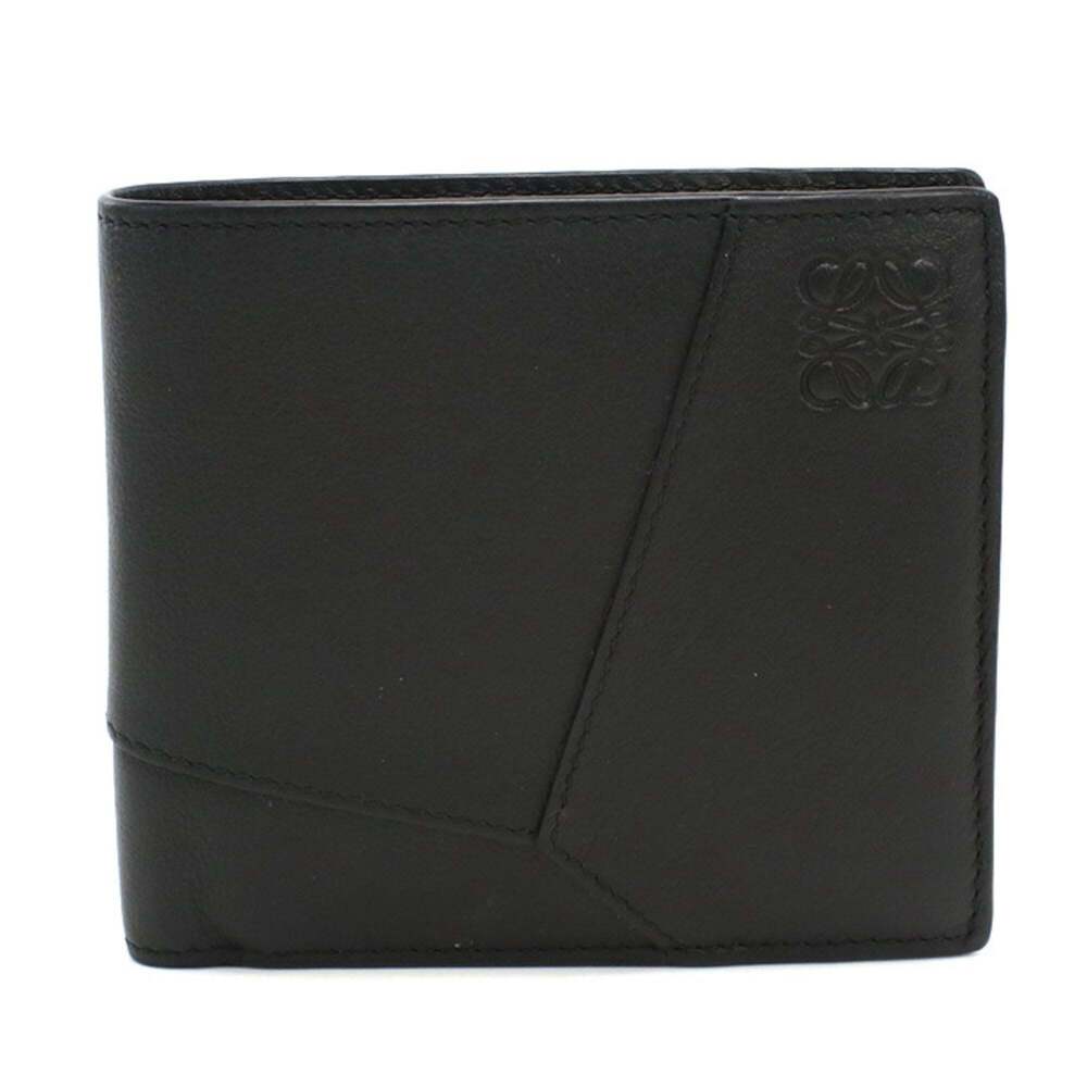 LOEWE Bifold Coin Wallet Puzzle - Men's Black